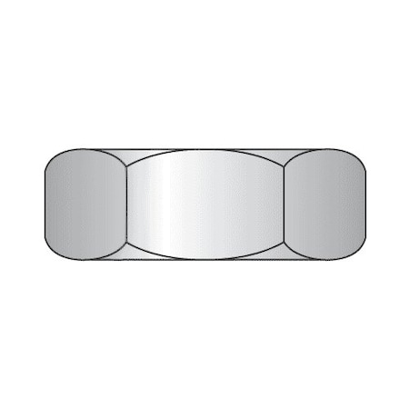 Newport Fasteners Jam Nut, 1"-8, Steel, Zinc Plated, 55/64 in Ht, 250 PK 104522-BR-250